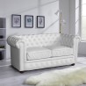 Chesterfield Design 2 Sitzer Capitonné Kunstleder Sofa 