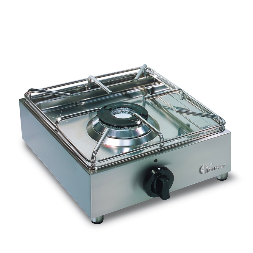 Professioneller Gasherd 1 Flamme Edelstahl BIG5001L Parker Aktion Professioneller Gasherd 1 Flamme Edelstahl BIG5001L Parker Aktion
