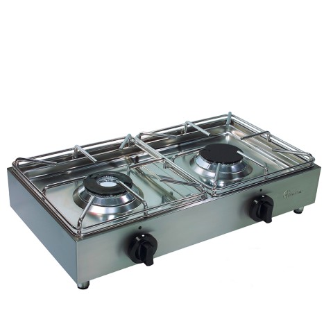 Professioneller Gaskocher 2 Flammen aus Edelstahl BIG5002L3 Parker Aktion