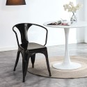 Lix stühle stuhl industriesstil mit stahlarmlehnen für küche und bar steel arm Sales