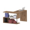 Drehbarer Eckschreibtisch aus Holz mit 2 Regalböden Volta WD Katalog