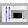 Weiße Wohnwand TV-Möbel Vitrine Schrank Joy Duet Sales
