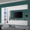Weiße Wohnwand TV-Möbel Vitrine Schrank Joy Duet Aktion
