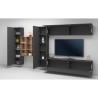 Moderne Hängende TV-Wand mit 2 Schränken und Regal Ferd RT Sales