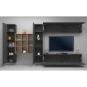 Moderne Hängende TV-Wand mit 2 Schränken und Regal Ferd RT Rabatte
