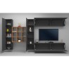 Moderne Hängende TV-Wand mit 2 Schränken und Regal Ferd RT Rabatte