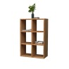Moderne Wandregal Holz mit 6 Regalböden 60x90x25cm Roderik M Angebot