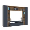 Moderne TV-Ständer Bücherregal Lagerung Wand schwarz Holz Arkel AP Angebot