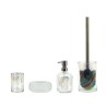 Badezimmer-Zubehörset aus Glas: Zahnbürstenhalter und Seifenschale Opal Verkauf