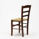 Esstischstuhl Massivholz Stuhl für Esszimmer Sitzfläche aus Stroh Paesana Rabatte
