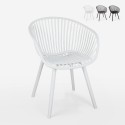 Moderner Stuhl mit Armlehnen für Esszimmer, Garten, Küche Philis Rabatte