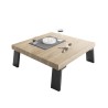 Quadratischer Couchtisch 86x86cm aus Holz für Wohnzimmer Dachshund Palma Angebot