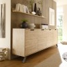 Sideboard Wohnzimmer Anrichte mit 4 Türen 206 cm Holz Kalua Palma Auswahl