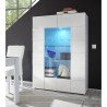 Moderne Vitrine 2 Glastüren Hochglanz Weiß Wohnzimmer 121x166cm Murano Wh Katalog