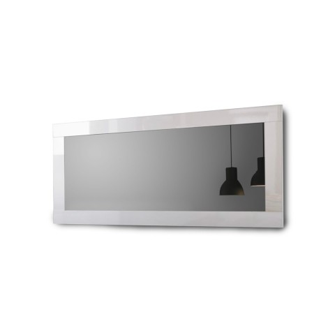 Weiße Hochglanz-Wandspiegel 75x170 cm für Flur und Wohnzimmer Miro Amalfi Aktion