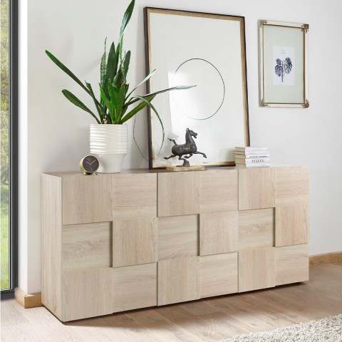 Sideboard wohnzimmer küche design 181cm holz sideboard 3 türen Dama Sm S Aktion