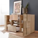 Sideboard Wohnzimmer 2 Türen 2 Schubladen aus Holz modernes Design Dama Sm Sales
