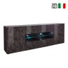 Modernes Sideboard 2 Türen 4 Schubladen glänzend grau 241cm Prisma Rt L Verkauf