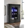 Moderne Vitrine Wohnzimmer, 2 Türen, grau hochglanz, 121x166 cm, Ego Rt Katalog