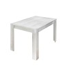 Ausziehbarer Esstisch aus Holz 90x137-185cm Hochglanz Weiß Vigo Urbino Rabatte