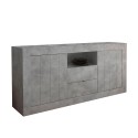 Moderne Wohnzimmerkommode 2 Türen 2 Schubladen Betonoptik Grau Urbino Ct L Angebot