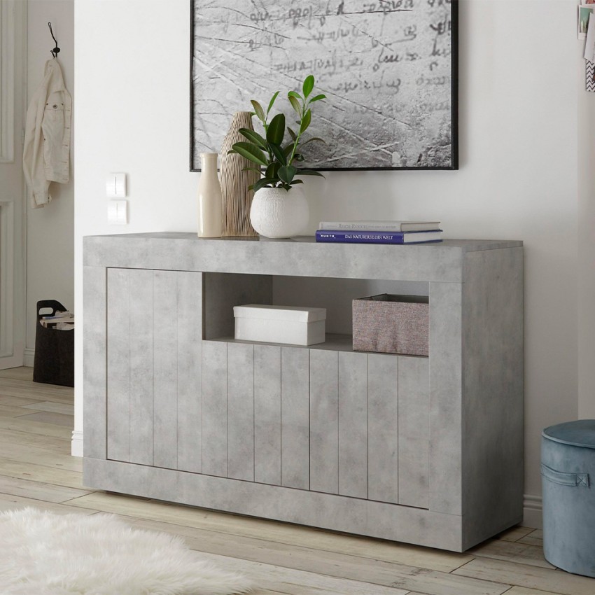 Sideboard Anrichte Schrank Grau Beton 3 Türen Urbino Ct M Aktion Sideboard Anrichte Schrank Grau Beton 3 Türen Urbino Ct M Aktion