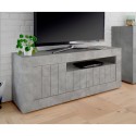 Moderner TV-Schrank mit 3 Türen, 138 cm, Betonoptik, Jaor Ct Urbino Sales