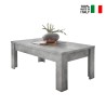 Niedriger moderner Couchtisch 65x122cm Beton grau Iseo Urbino Verkauf
