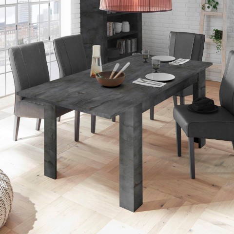 Modernes Design Ausziehtisch 90x137-185cm Holz schwarz Diogo Urbino Aktion