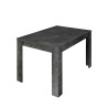 Moderner ausziehbarer Tisch 90x137-185cm schwarzes Holz Diogo Urbino Sales