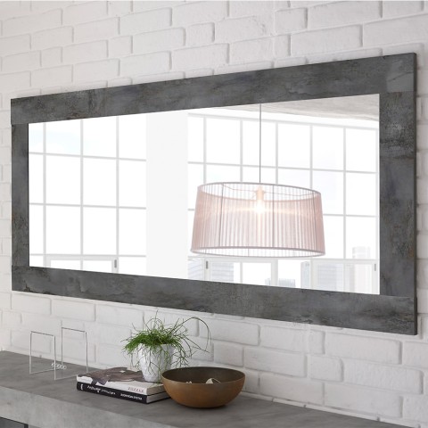 Moderner Wandspiegelrahmen 75x170cm Holz schwarz Moment Urbino Aktion