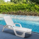 20er Set Sonnenliegen aus Kunststoff mit Rädern für Garten Pool Zanzibar Angebot