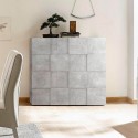 Moderne Küchenkommode Beton 2 Türen Schachbrett-Design Dama Lola Ct Rabatte