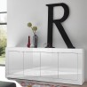 Moderne Sideboard Anrichte Wohnzimmer 4 Türen 207 cm Hochglanz Weiß Altea Wh Katalog