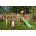 Kinderspielplatz Garten mit Rutsche, Klettergerüst, Spielhaus und Schaukeln Mixter Lagerbestand