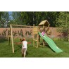 Kinderspielplatz Garten mit Rutsche, Klettergerüst, Spielhaus und Schaukeln Mixter Lagerbestand