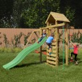 Kinderspielplatz Garten mit Rutsche, Klettergerüst, Spielhaus und Schaukeln Mixter Aktion