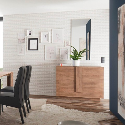 Moderne Anrichte Holz Wohnzimmerschrank 2 Türen 120cm Jupiter MR S Aktion