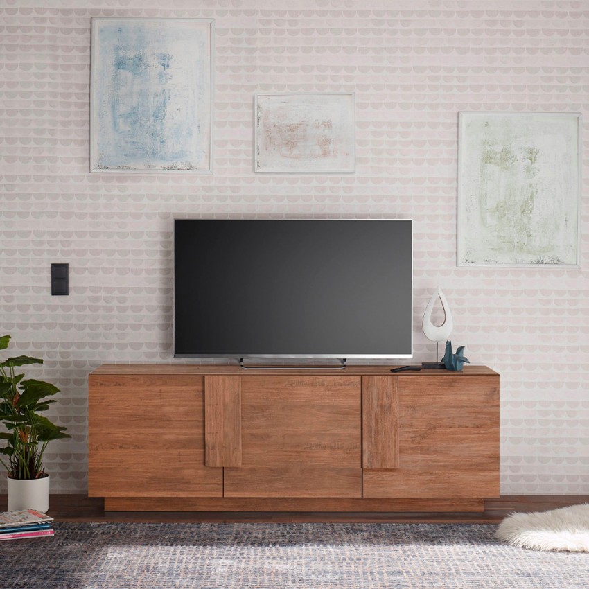 Moderner TV-Schrank aus Holz mit 3 Türen Jupiter MR T2 Aktion