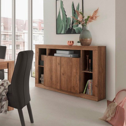 Holz-Sideboard mit modernem...