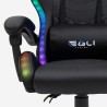 Ergonomischer Bürostuhl Gaming-Stuhl für Kinder LED RGB  The Horde junior 