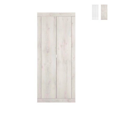 Moderner 2-türiger Kleiderschrank mit Garderobe für den Eingangsbereich Penny Basic Aktion