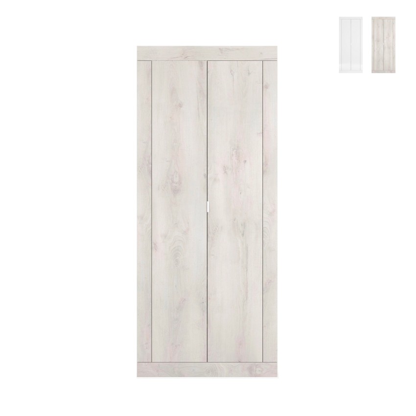 Moderner 2-türiger Kleiderschrank mit Garderobe für den Eingangsbereich Penny Basic Aktion