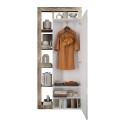 Moderne Garderobe-Garderobenschrank mit Spiegeltür und Kleiderstange für deinen Eingangsbereich - Mitral Kauf