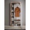Moderne Garderobe-Garderobenschrank mit Spiegeltür und Kleiderstange für deinen Eingangsbereich - Mitral 