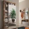 Moderne Garderobe-Garderobenschrank mit Spiegeltür und Kleiderstange für deinen Eingangsbereich - Mitral 