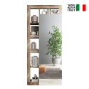 Moderne Garderobe-Garderobenschrank mit Spiegeltür und Kleiderstange für deinen Eingangsbereich - Mitral Modell