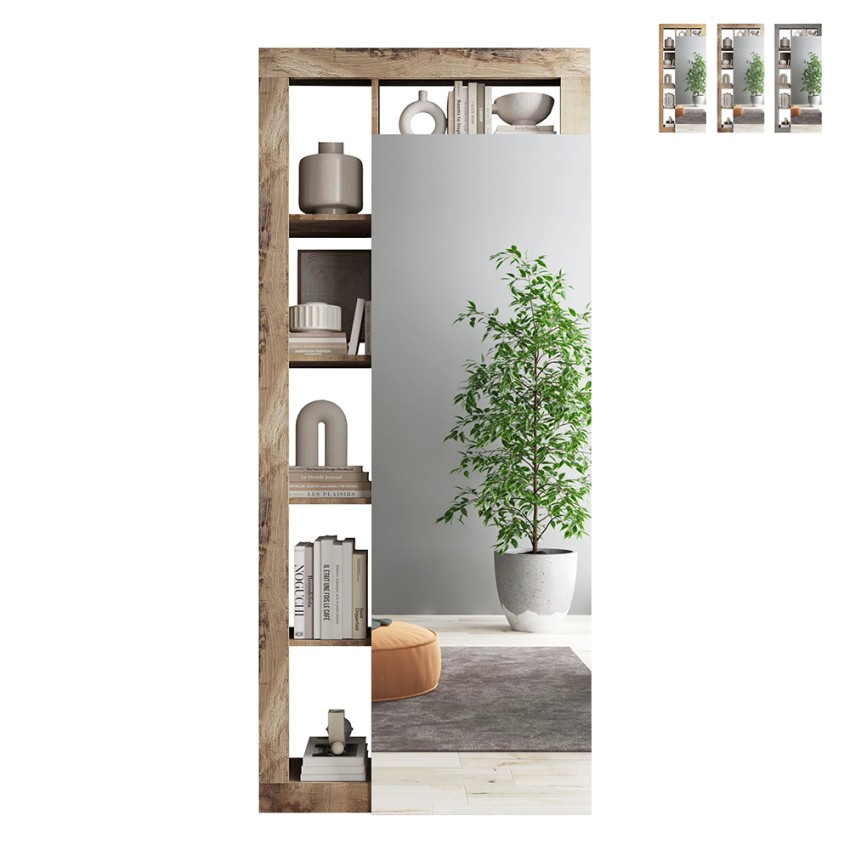 Moderne Garderobe-Garderobenschrank mit Spiegeltür und Kleiderstange für deinen Eingangsbereich - Mitral Angebot