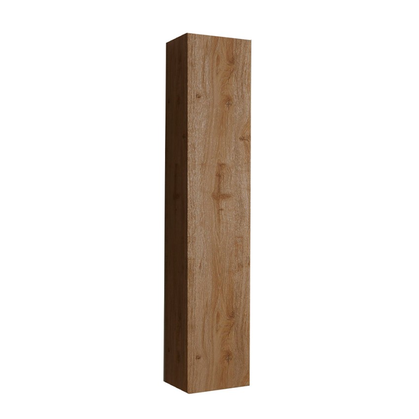 Hängender Badezimmerschrank 1 Tür Holz Eiche Edon Aktion Hängender Badezimmerschrank 1 Tür Holz Eiche Edon Aktion