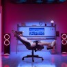 Ergonomischer Gamingstuhl mit Fußstütze Sessel LED RGB The Horde Comfort Verkauf